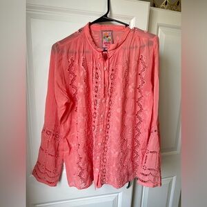 Johnny Was rayon blouse